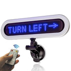 28 cm 12V Blue Store Window Car Rear Window  LED Scrolling Display Board South Korea Russia English Advertising Sign