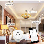 Smart Plug Wifi Outlet Compatible With Alexa, Echo, Google Home, Leadleds Mini Smart Socket with Timer Function, No Hub Required, 10A (2 pack) - Leadleds