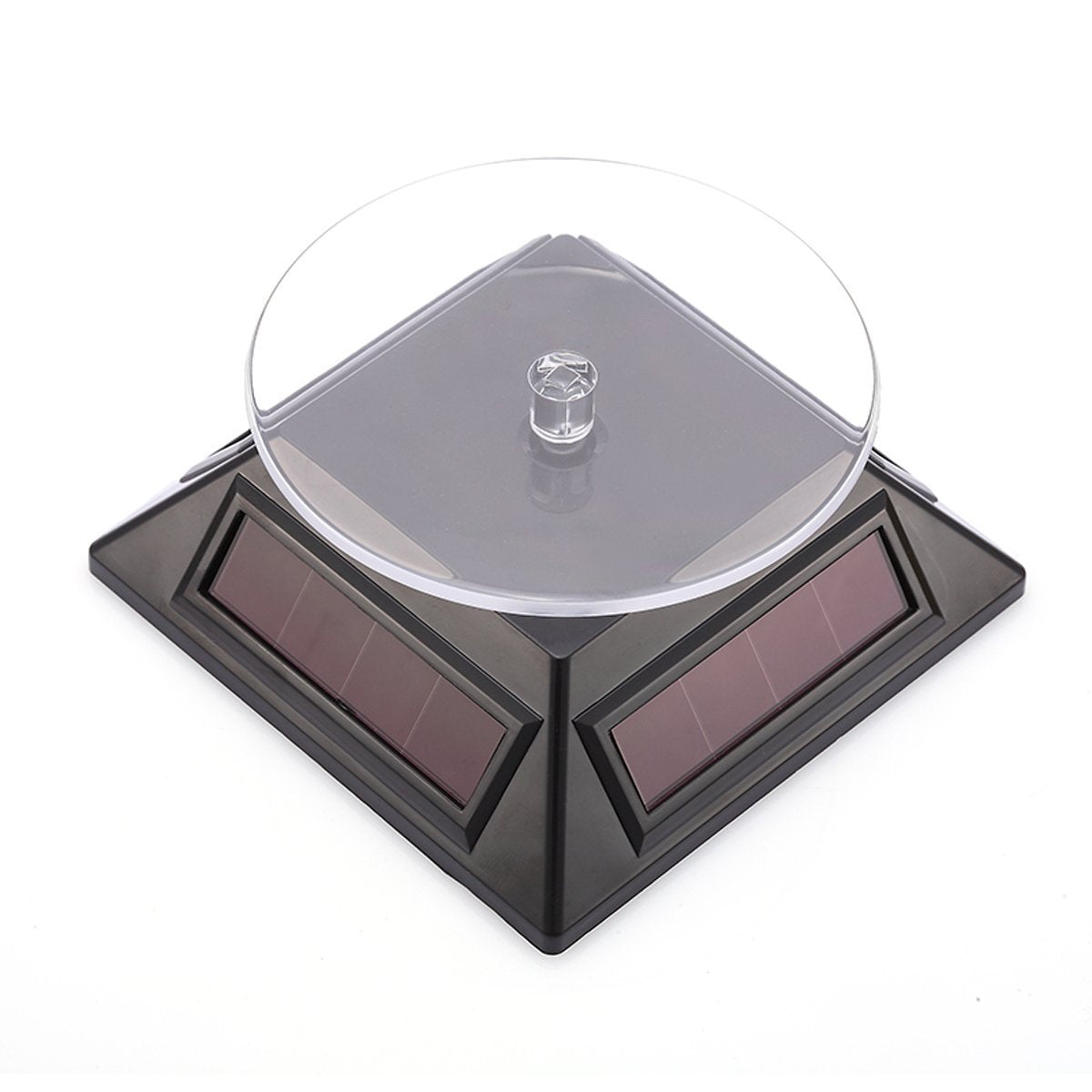 Leadleds Rotating Display Stand Jewelry Turntable by Solar Energy and Battery Operated, 2-Pack - Leadleds