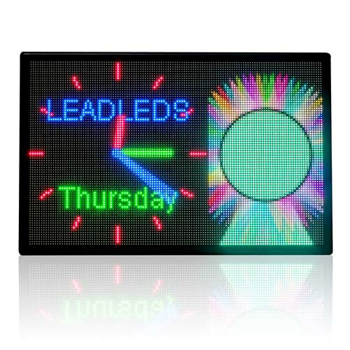 43x28in Outdoor Led Display Sign Board Waterproof Full Color Led Panel Super Bright Message by LAN Programming
