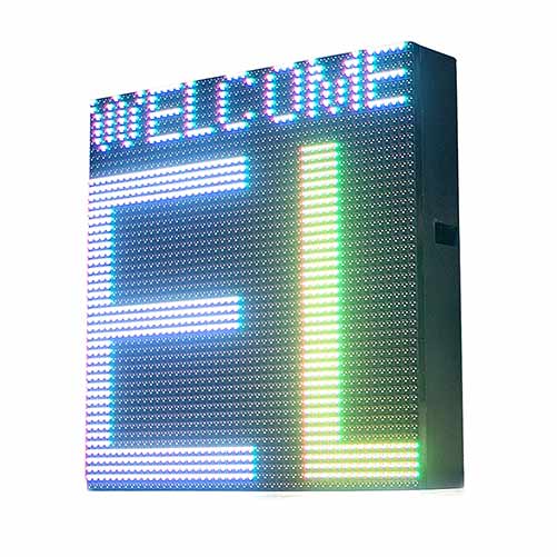 Leadleds External Led Signage DIP Lamp Super Bright Message Board 4G Remote Control, 30 x 70 in