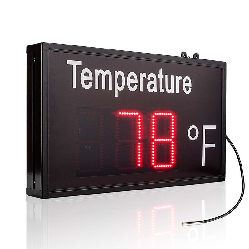 Leadleds Thermometer Industrial Temperature Display High Precision for Factory Workshop Warehouse
