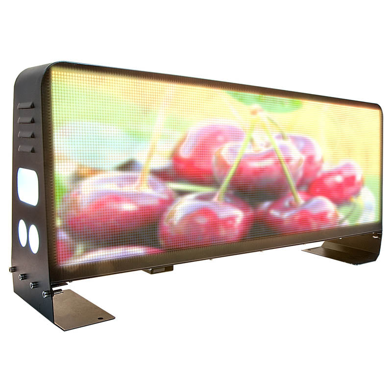 Leadleds P5 LED Taxi Top Display Waterproof, Wireless Car Roof Advertising Led Sign 96 x 32cm 2-side