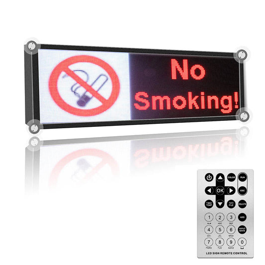 Leadleds 20 in LED Bus Display Sign Full Color Super Bright with Suckers
