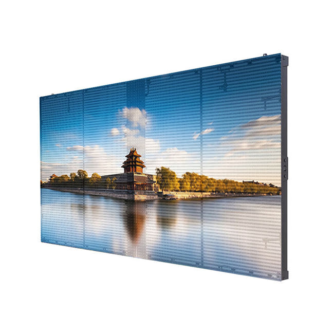 Leadleds Transparent LED Screen Poster Full Color Video Display WiFi Programmable, 40 x 40in Secondary image