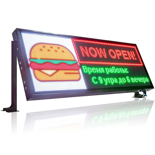 Leadleds Rear Window Bus Car Taxi Led Display Screen for Advertising Display, 40 x 14in
