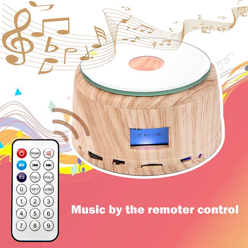 Colorful Romantic Crystal Music Box, Engrave You're my only love, Heart Couple, Bluetooth Rotating base Imagen principal del producto