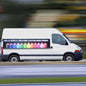Commercial vehicle led screen