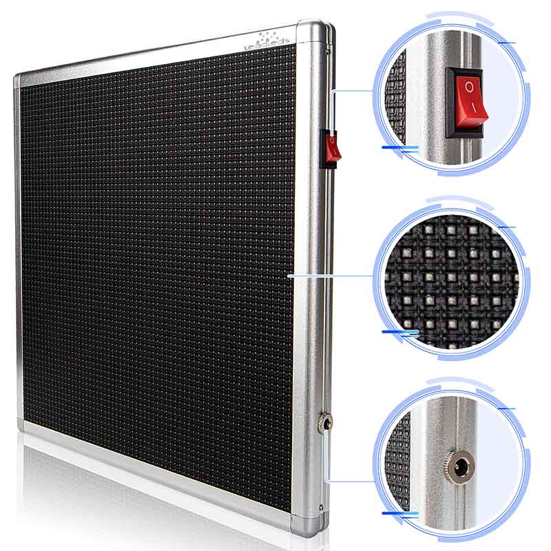 Leadleds Pick Up Order Here Sign WiFi Programmable Multicolor Message Board Rechargeable