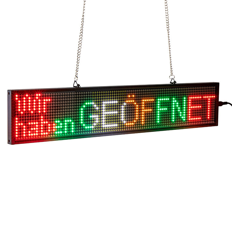 LED Sign P10 Outdoor 39 X 14 With High Resolution Programmable Led Scrolling Sign Display And Perfect Solution For Advertising Rgb