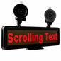 Car Window Sign Battery Operation USB Sign Scrolling Message Board, 12x4.3in - Leadleds