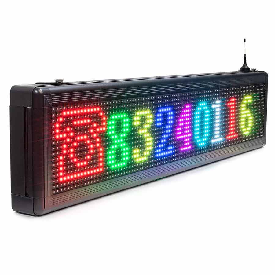 Leadleds Pantalla LED a todo color impermeable al aire libre programable con sensor de temperatura Imagen secundaria del producto